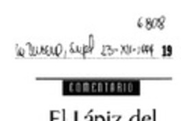 El lápiz del Carpintero El lápiz del Carpintero