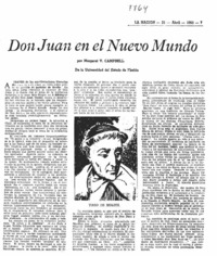 Don Juan en el Nuevo Mundo Don Juan en el Nuevo Mundo