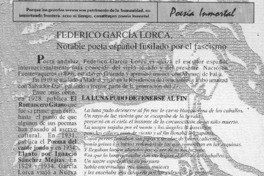 Federico García Lorca Federico García Lorca