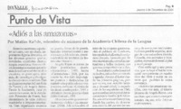 "Adiós a las amazonas" "Adiós a las amazonas"