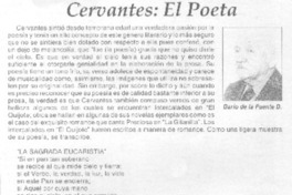 Cervantes : el poeta Cervantes : el poeta