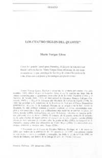 Los cuatro siglos del Quijote Los cuatro siglos del Quijote