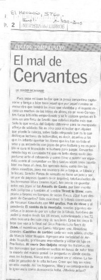 El Mal de Cervantes. El Mal de Cervantes.