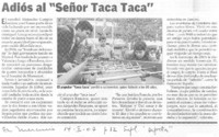 Adiós al "Señor Taca Taca" Adiós al "Señor Taca Taca"