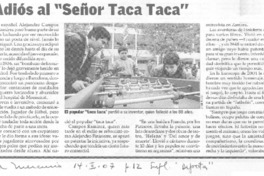 Adiós al "Señor Taca Taca" Adiós al "Señor Taca Taca"