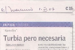 Turbia pero necesaria Turbia pero necesaria