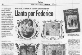 Llanto por Federico Llanto por Federico