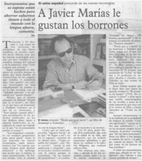 A Javier Marías le gustan los borrones A Javier Marías le gustan los borrones
