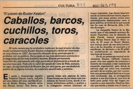 Caballos, barcos, cuchillos, toros, caracoles Caballos, barcos, cuchillos, toros, caracoles