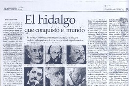 El hidalgo que conquistó el mundo El hidalgo que conquistó el mundo