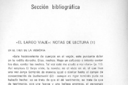 El largo viaje El largo viaje