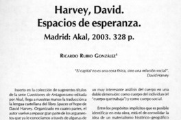 Harvey, David. Espacios de esperanza Harvey, David. Espacios de esperanza