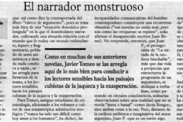 El narrador monstruoso El narrador monstruoso