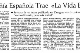 Compañía española trae "La vida es sueño" Compañía española trae "La vida es sueño"