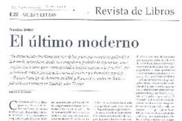 El último moderno El último moderno