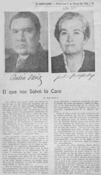 El que nos salvó la cara El que nos salvó la cara