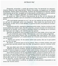 Octavio Paz. Octavio Paz.