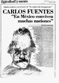 Carlos Fuentes "En México conviven muchas naciones" Carlos Fuentes "En México conviven muchas naciones"