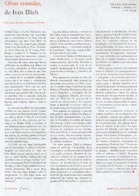 Obras reunidas de Iván Illich Obras reunidas de Iván Illich