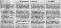 Volverás a Comala Volverás a Comala