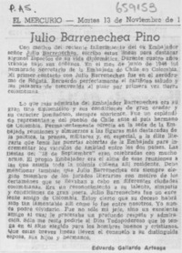 Julio Barrenechea Pino Julio Barrenechea Pino