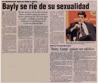Bayly se ríe de su sexualidad Bayly se ríe de su sexualidad