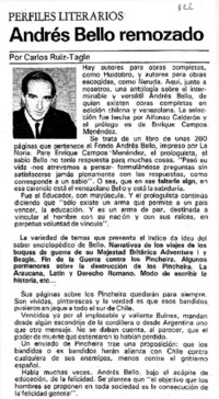 Andrés Bello remozado Andrés Bello remozado