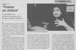 Puesta en cintura Puesta en cintura
