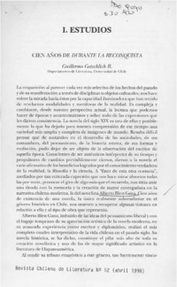 Cien años de "Durante la reconquista" Cien años de "Durante la reconquista"