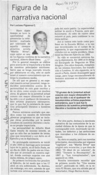Figura de la narrativa nacional Figura de la narrativa nacional