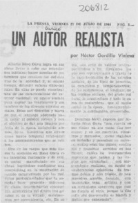 Un autor realista Un autor realista