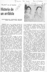 Historia de un arribista. Historia de un arribista.