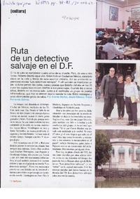Ruta de un detective salvaje en el D. F. Ruta de un detective salvaje en el D. F.