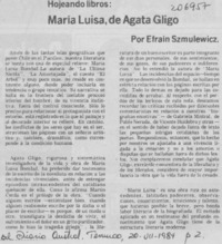 María Luisa, de Agata Gligo María Luisa, de Agata Gligo
