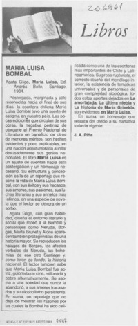 María Luisa Bombal María Luisa Bombal