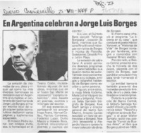En Argentina celebran a Jorge Luis Borges En Argentina celebran a Jorge Luis Borges