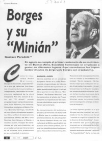 Borges y su "Minian" Borges y su "Minian"