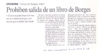 Prohíben salida de un libro de Borges Prohíben salida de un libro de Borges