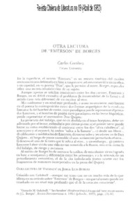 Otra lectura de "Emerson" de Borges Otra lectura de "Emerson" de Borges