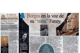 Borges en la voz de "nana" Fanny. Borges en la voz de "nana" Fanny.