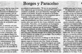 Borges y Paracelso Borges y Paracelso