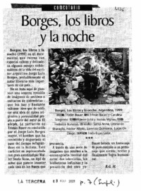 Borges, los libros y la noche Borges, los libros y la noche