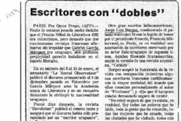 Escritores con "dobles". Escritores con "dobles".