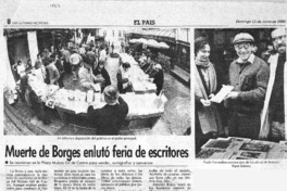 Muerte de Borges enlutó feria de escritores. Muerte de Borges enlutó feria de escritores.
