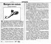 Borges no existe Borges no existe
