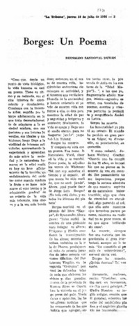 Borges: un poema Borges: un poema