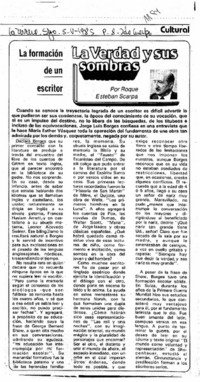 La formación de un escritor La formación de un escritor