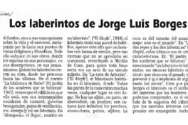 Los Laberintos de Jorge Luis Borges Los Laberintos de Jorge Luis Borges