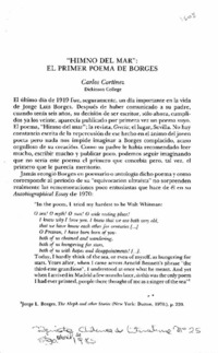 "Himno del mar"; el primer poema de Borges "Himno del mar"; el primer poema de Borges
