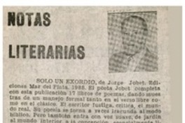 Notas literarias Notas literarias